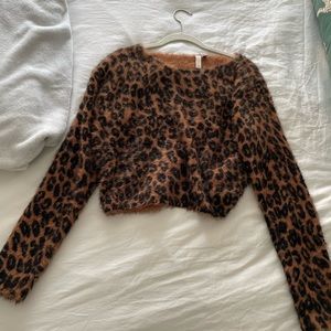 Anthropologie Cheetah Sweater